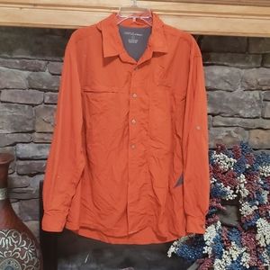SALE⚡️EDDIE BAUER SPORT POLYAMID BUTTON UP SZ L